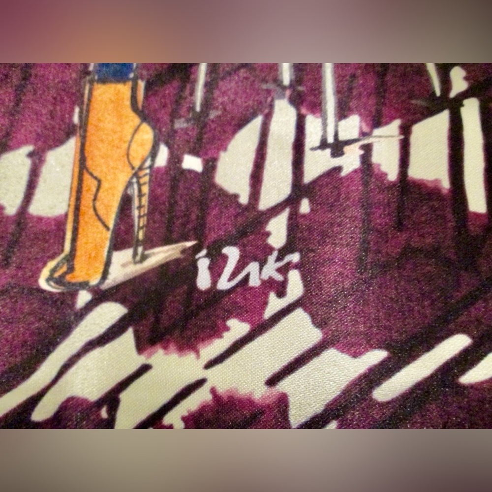 NWOT HENRI BENDEL IZAK TOTE
Purple 18” with brown logo satin interior - Picture 8 of 9